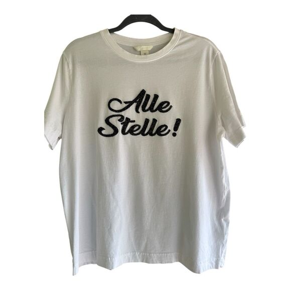 White T-Shirt Alle Stelle bedazzled - Picture 3 of 7